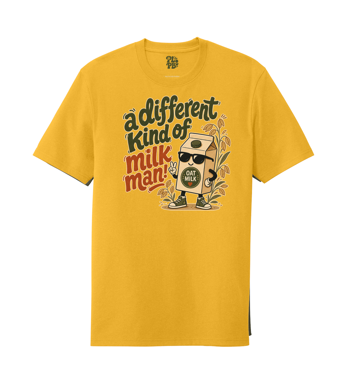 A Different Kind of Milk Man T-Shirt in Maize Yellow